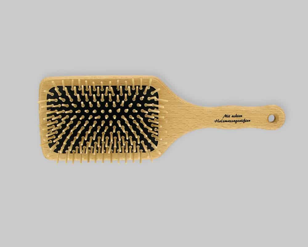 wooden hairbrush